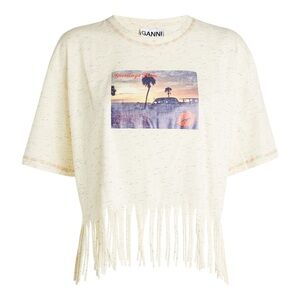 Ganni Multi-fringed t-shirt